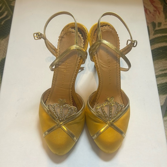 Charlotte Olympia Queenie heels size 38.5 - Picture 1 of 4